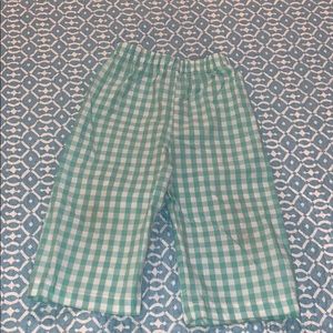 Mint plaid pants